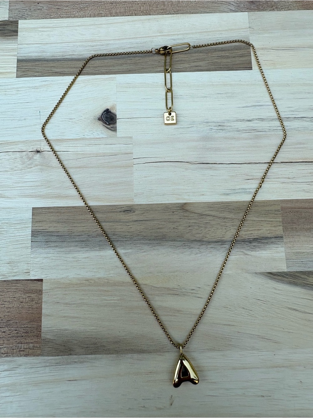 Polished Gold A Pendant Necklace - Women